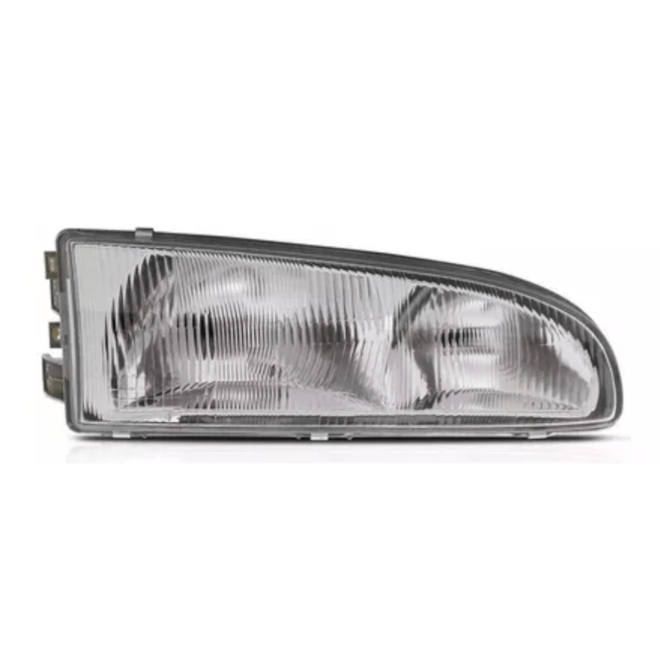 Farol H100 Foco Duplo 1997 a 2003 Direito Cromado Depo Farol H100 Foco Duplo 1997 a 2003 Direito Cromado Depo