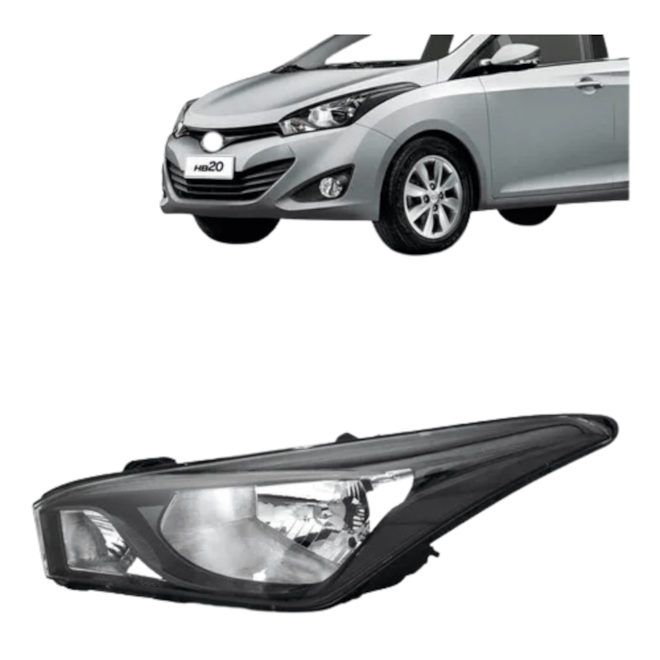 Farol HB20X 2013 a 2016 Esquerdo Usado Farol HB20X 2013 a 2016 Esquerdo Usado