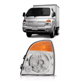 Farol HR 2005 a 2011 Cromado Esquerdo Farol HR 2005 a 2011 Cromado Esquerdo