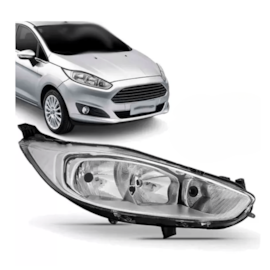 Farol NEW FIESTA 2014 a 2020 Cromado Direito