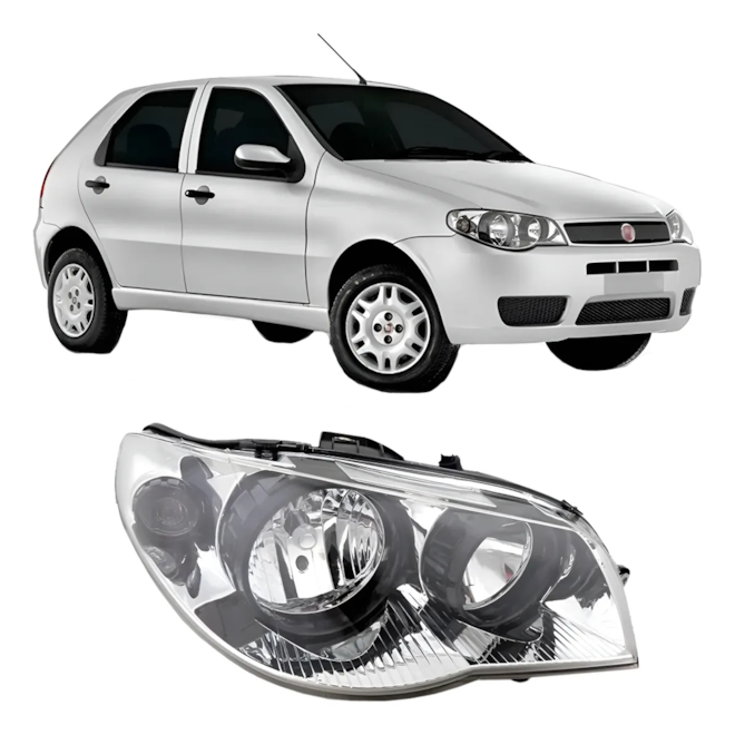 FAROL PALIO 04/07 ARO PRETO DIREITO