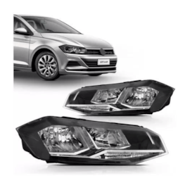 Farol POLO 2018 a 2021 Esquerdo Carro Sem Drl Farol POLO 2018 a 2021 Esquerdo Carro Sem Drl