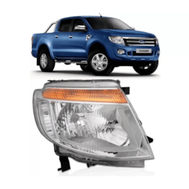 Farol RANGER 2010 a 2012 Cromado Direito Farol RANGER 2010 a 2012 Cromado Direito