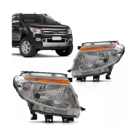 Farol RANGER 2013 a 2016 Cromado Esquerdo Original Farol RANGER 2013 a 2016 Cromado Esquerdo Original