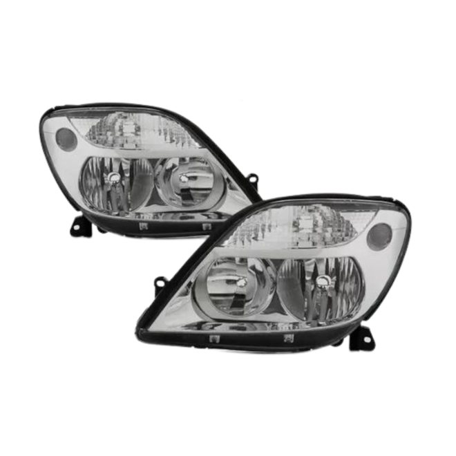 Farol SCENIC Cromado 2001 a 2011 Esquerdo Importado Farol SCENIC Cromado 2001 a 2011 Esquerdo Importado