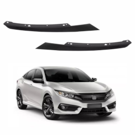 Friso Farol Civic 17 18 19 20 21 Preto Black Piano Com Suporte