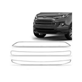 Friso Grade Parachoque Central ECOSPORT 2013 a 2017 Cromado Friso Grade Parachoque Central ECOSPORT 2013 a 2017 Cromado