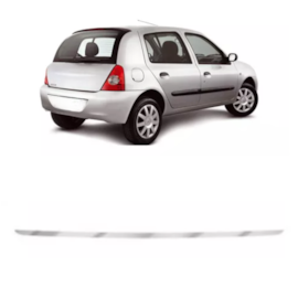 Friso Tampa Porta Malas CLIO 03 a 12 Cromo Acetinado
