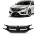Grade CIVIC 17 a 21 Preta Moldura Emblema Black Piano