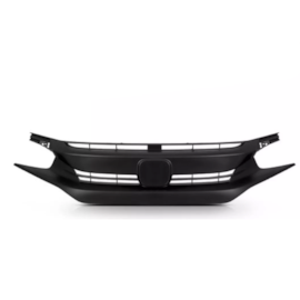 Grade CIVIC 17 a 21 Preta Moldura Emblema Black Piano