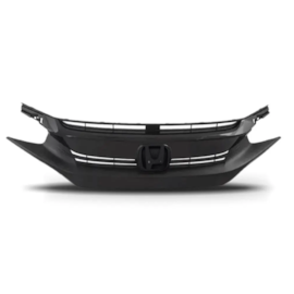 Grade CIVIC 2017 Á 2018 Preto C Moldura Emblema Preto