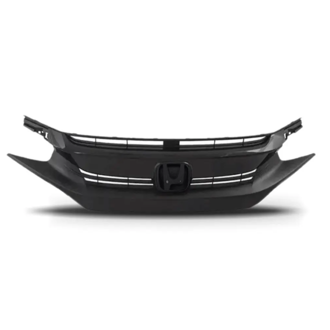 Grade CIVIC 2017 Á 2018 Preto C Moldura Emblema Preto