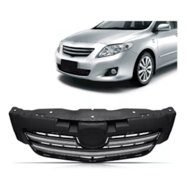 Grade COROLLA 09 a 11 Preto Com Friso Cromado Grade COROLLA 09 a 11 Preto Com Friso Cromado