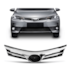 Grade Corolla 18 A 20 Preto Com Friso Cromado