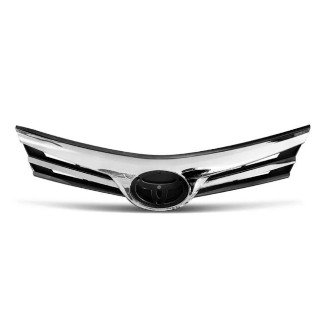 Grade Corolla 18 A 20 Preto Com Friso Cromado