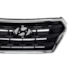 Grade Creta 17 A 20 Black Piano Moldura Cromado