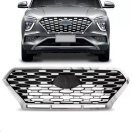 Grade CRETA 20 a 22 Prata Moldura Cromada