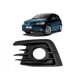 Grade Farol Milha GOL 16 a 18 C Furo Preto Aro Preto Esquerd Grade Farol Milha GOL 16 a 18 C Furo Preto Aro Preto Esquerd