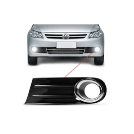 Grade Farol Milha GOL VOYAGE 09 a 12 Aro Cromado Esquerdo Grade Farol Milha GOL VOYAGE 09 a 12 Aro Cromado Esquerdo