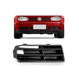 Grade Farol Milha GOLF 1999 a 2006 S Furo Preto Direito Grade Farol Milha GOLF 1999 a 2006 S Furo Preto Direito