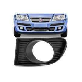 Grade Farol Milha IDEA 2005 a 2010 C Furo Preto Esquerdo Grade Farol Milha IDEA 2005 a 2010 C Furo Preto Esquerdo