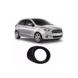 Grade Farol Milha KA HATCH SEDAN 15 a 18 Furo Preto Direito Grade Farol Milha KA HATCH SEDAN 15 a 18 Furo Preto Direito