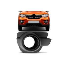 Grade Farol Milha KWID 2017 a 2022 Com Furo Preto Direito Grade Farol Milha KWID 2017 a 2022 Com Furo Preto Direito