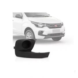 Grade Farol Milha MOBI 2017 a 2020 Sem Furo Preto Direito Grade Farol Milha MOBI 2017 a 2020 Sem Furo Preto Direito