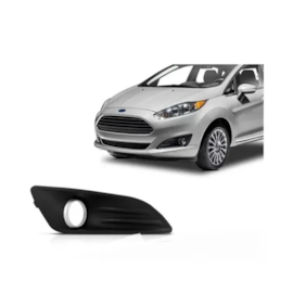 Grade Farol Milha NEW FIESTA 14 a 17 Furo Anel Cinza Direito Grade Farol Milha NEW FIESTA 14 a 17 Furo Anel Cinza Direito