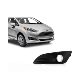 Grade Farol Milha NEW FIESTA 14 a 17 Furo Anel Cinza Esquerd Grade Farol Milha NEW FIESTA 14 a 17 Furo Anel Cinza Esquerd