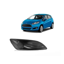 Grade Farol Milha NEW FIESTA 14 a 17 S Furo Preto Direito Grade Farol Milha NEW FIESTA 14 a 17 S Furo Preto Direito