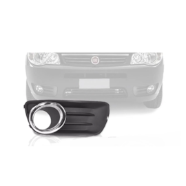 Grade Farol Milha PALIO WAY 15 a 17 C Furo Aro Cromado Dir Grade Farol Milha PALIO WAY 15 a 17 C Furo Aro Cromado Dir