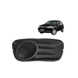 Grade Farol Milha PALIO WAY 15 a 17 S Furo Preto Direito Grade Farol Milha PALIO WAY 15 a 17 S Furo Preto Direito