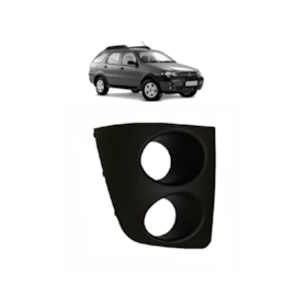 Grade Farol Milha PALIO WEEKEND 05 a 08 C Furo Preto Direito Grade Farol Milha PALIO WEEKEND 05 a 08 C Furo Preto Direito