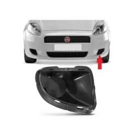 Grade Farol Milha PUNTO 2007 a 2012 S Furo Preto Direito Grade Farol Milha PUNTO 2007 a 2012 S Furo Preto Direito