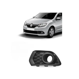 Grade Farol Milha SANDERO 15 a 17 C Furo Preto Esquerdo Grade Farol Milha SANDERO 15 a 17 C Furo Preto Esquerdo