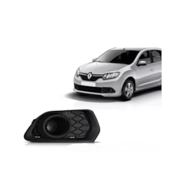 Grade Farol Milha SANDERO 15 a 17 S Furo Preto Direito Grade Farol Milha SANDERO 15 a 17 S Furo Preto Direito