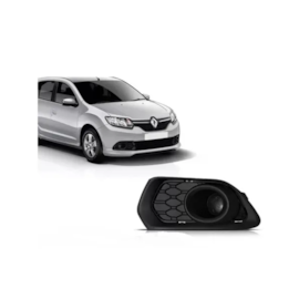 Grade Farol Milha SANDERO 15 a 17 S Furo Preto Esquerdo Grade Farol Milha SANDERO 15 a 17 S Furo Preto Esquerdo