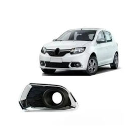 Grade Farol Milha SANDERO 15 a 19 C Furo Aro Cromado LE Grade Farol Milha SANDERO 15 a 19 C Furo Aro Cromado LE