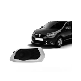 Grade Farol Milha SANDERO 15 a 19 S Furo Aro Cromado Direito Grade Farol Milha SANDERO 15 a 19 S Furo Aro Cromado Direito