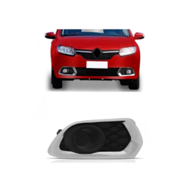 Grade Farol Milha SANDERO 15 a 22 S Furo Aro Cromado Direito Grade Farol Milha SANDERO 15 a 22 S Furo Aro Cromado Direito