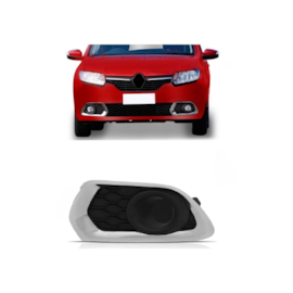 Grade Farol Milha SANDERO 15 a 22 S Furo Aro Cromado Esquer Grade Farol Milha SANDERO 15 a 22 S Furo Aro Cromado Esquer