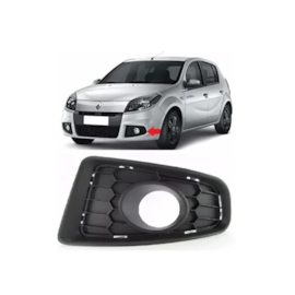 Grade Farol Milha SANDERO 2012 a 2014 C Furo Preto Esquerdo Grade Farol Milha SANDERO 2012 a 2014 C Furo Preto Esquerdo