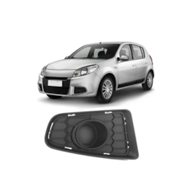 Grade Farol Milha SANDERO 2012 a 2014 S Furo Preto Direito Grade Farol Milha SANDERO 2012 a 2014 S Furo Preto Direito