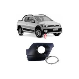 Grade Farol Milha SAVEIRO CROSS GOL 13 a 16 Aro Prata Direit Grade Farol Milha SAVEIRO CROSS GOL 13 a 16 Aro Prata Direit