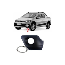 Grade Farol Milha SAVEIRO CROSS GOL RAL 13 a 16 Aro Crom Esq Grade Farol Milha SAVEIRO CROSS GOL RAL 13 a 16 Aro Crom Esq