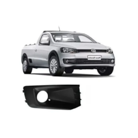 Grade Farol Milha SAVEIRO G6 13 a 16 C Furo Preto Direito Grade Farol Milha SAVEIRO G6 13 a 16 C Furo Preto Direito