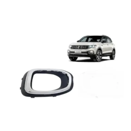 Grade Farol Milha T-CROSS 19 a 22 Cinza Aro Cromado Direito Grade Farol Milha T-CROSS 19 a 22 Cinza Aro Cromado Direito