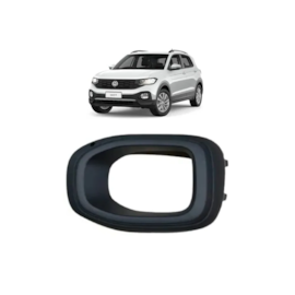 Grade Farol Milha T-CROSS 19 a 22 Preto Aro Preto Esquerdo Grade Farol Milha T-CROSS 19 a 22 Preto Aro Preto Esquerdo