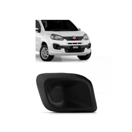 Grade Farol Milha UNO 2017 a 2020 Sem Furo Preto Direito Grade Farol Milha UNO 2017 a 2020 Sem Furo Preto Direito